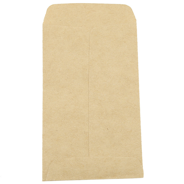 100 stk Kraftpapirposer Hvede Korn Risfrø Emballage Opbevaringspose Kuvert Stil 6*11cm