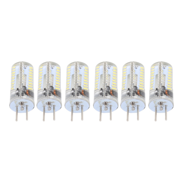 6 stk GY6.35 LED-pærer 5W AC 12V Varmt hvitt 2700 til 3000K Hvit 6000 til 6500K 500LM 72 LED-pærer for hjemmekontor Pure White