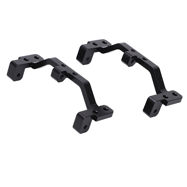 2 stk RC metall dragstang kobling akselmontert fast sete for MN MN90 1/12 RC crawler oppgraderingsdeler Svart