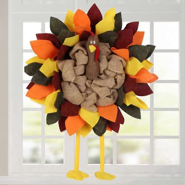 Kiitospäivän kukkamaljakko kalkkunatila oven ripustus Halloween-baari