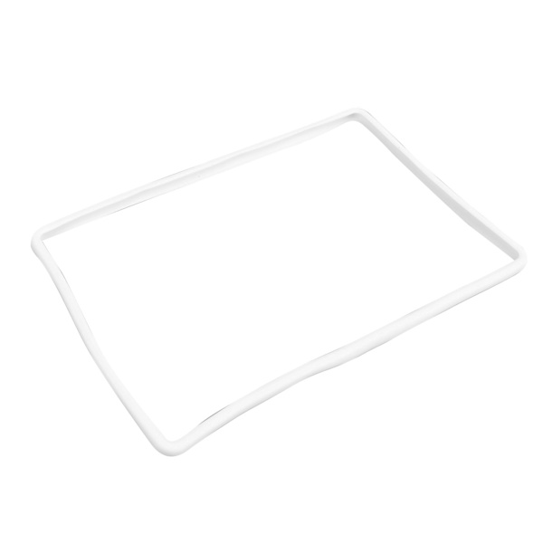Navigation Screen Protector Frame Silicon Central Control Screen Protector Cover Replacement for Tesla 3 Y White