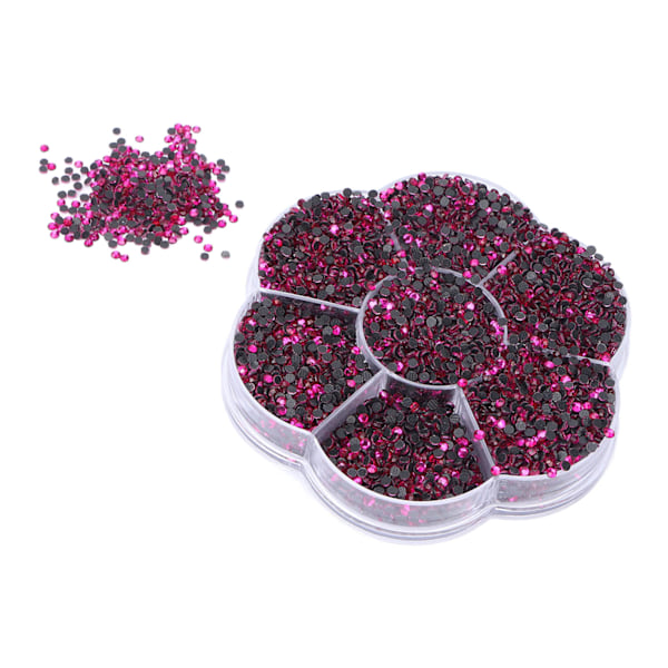14400 st Strass Stenar Glänsande Transparenta Dekorativa Nagelkonst Tillbehör för Kläder Skor S601 Rosa