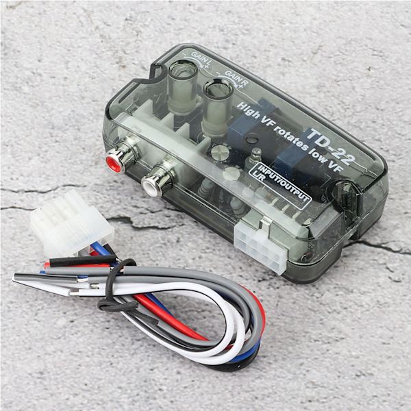Car Stereo Converter High to Low Frequency Speaker Level Converter with Control Cable