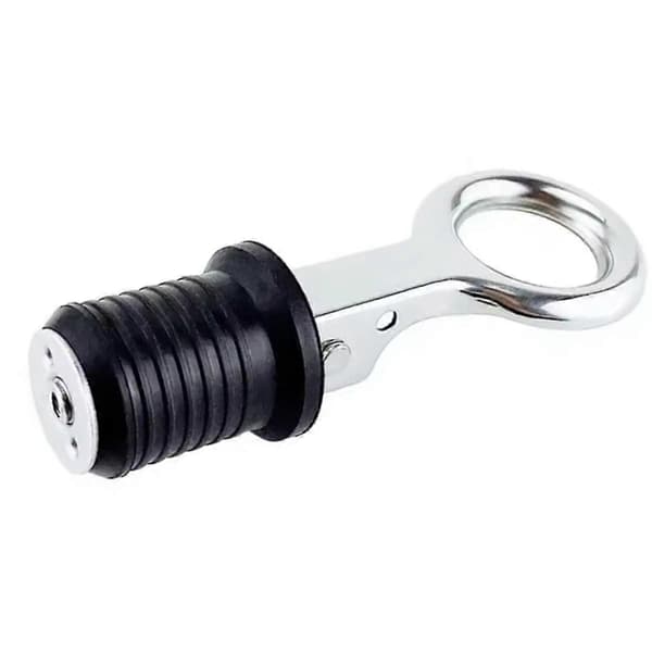 25mm Marine Dreneringsplugg Justerbar Snap Tight Rustfritt Stål Dreneringsplugger Speedbåt Kajakk Motorbåt Tilbehør Silver  Black