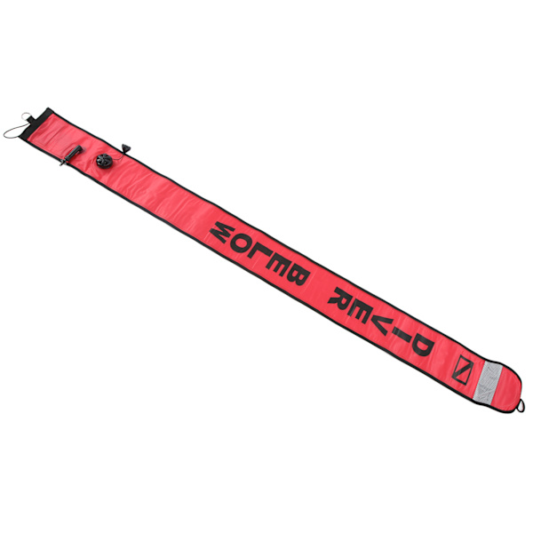 180x15 cm Dykning Overflademarkeringspølse Høj Synlighed Oppustelig Overflademarkør Signalrør Orange Rød
