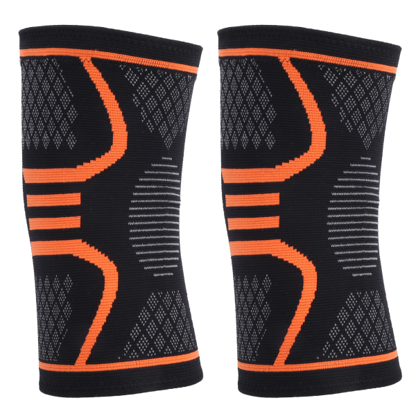 1 par knebeskydd kompresjonsstøtte knebeskytter for sport sikkerhet utendørs løpingXL