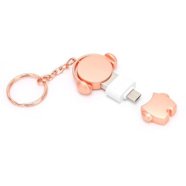 U Disk Tegneseriebil USB 2.0 Flash Drive Høj Hastighed Transmission Lagerenhed Rosaguld (64GB)
