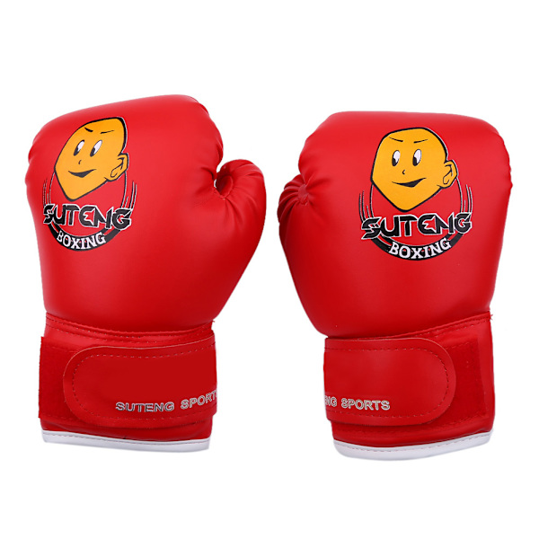 Børneboksning Slåss Muay Thai Sparring Punching Kickboxing Grappling Sandsæk Handsker Røde