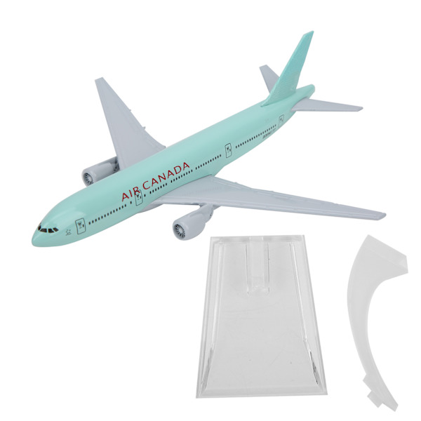 Flygplansmodell Basfäste Legering Metall Flygleksaker för barn Garagesatser 16cm(Canada777)