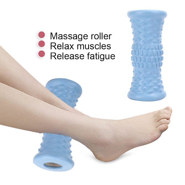 EVA Fodmassage Rulle Fodsåler Afslapning Akupunktur Ben Muskelmassage Fodmassageapparat Blå