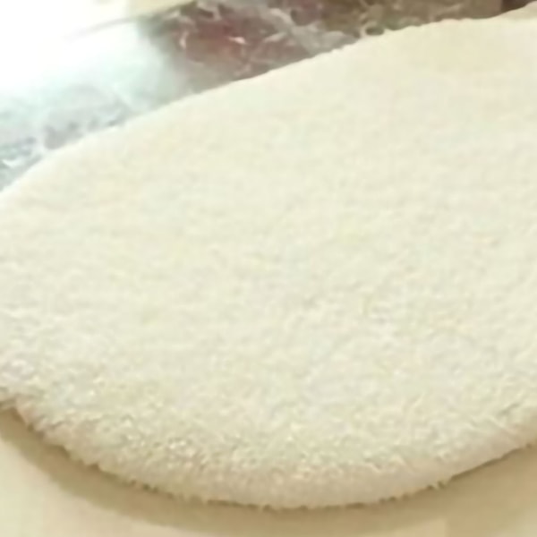 Dør måtte Oval antislip indendørs dør måtte Fugtabsorption Blød Behagelig plys badeværelses måtte til køkken Soveværelse Beige 40x60cm/15,7x23,6in (oval form)