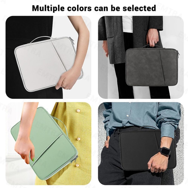 Lämplig för Emtra Tablet Handväska För Ipad Mini 6 Case Air 4 5 Pro 11 12,9 7:e/8:e/9:e cover för Xiaomi Pad 5 10 Kindle Case Stötsäker Pouch Tablet C white For 12.9 13 inch