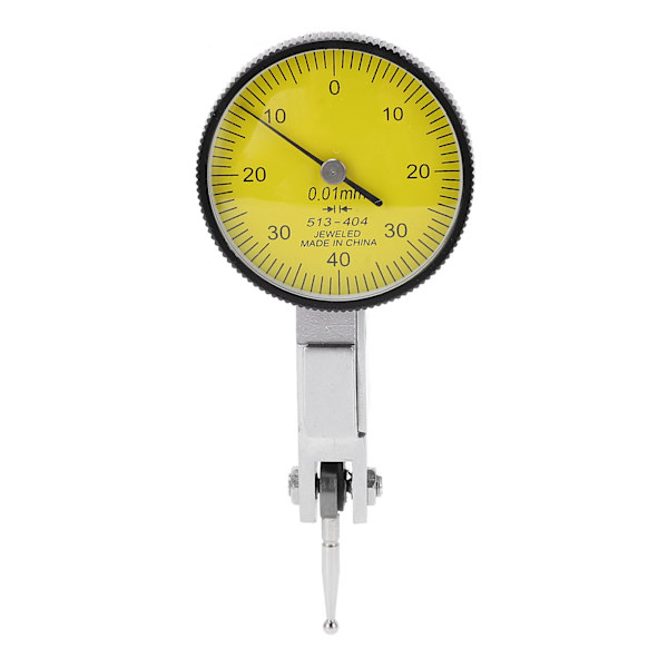Dial Test Indicator 0mm 40mm 0mm Range 0.01mm Accuracy Precise Yellow Dial Test Indicator Gauge