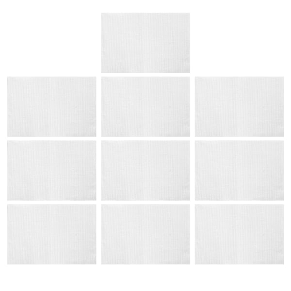 10 st Vita Broderityger 14 Count 30x45cm DIY Korsstygn Broderityg Bomull för Handarbete