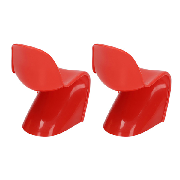 2st Miniatyrstol 1/6 skala Casual Söt stil DIY liten plastmaterial 14x9x8cm Dockhusleksaker för prydnadssaker Röd