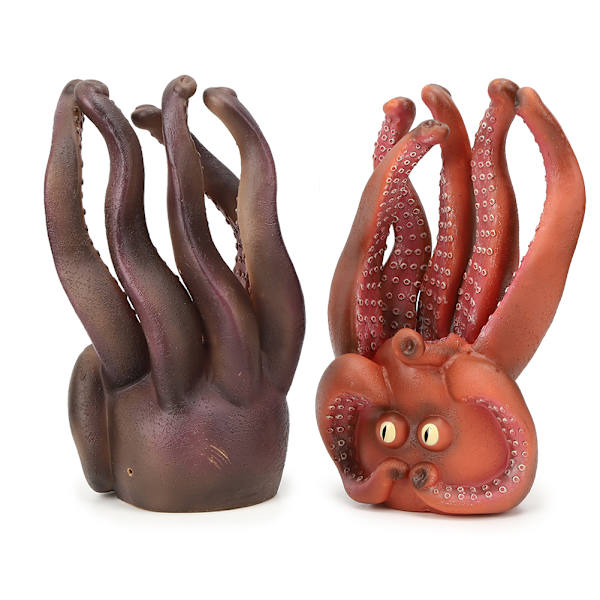 2pcs Animal Head Hand Puppet High Simulation Kids Educational Model Toy#3