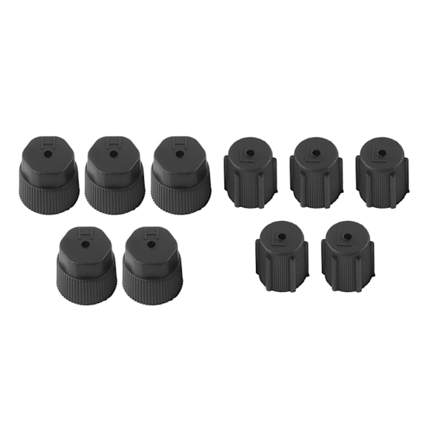 10st Universal Luftkonditionering Servicelock A/C Reparation Köldmedium Laddningsport Lock Autotillbehör