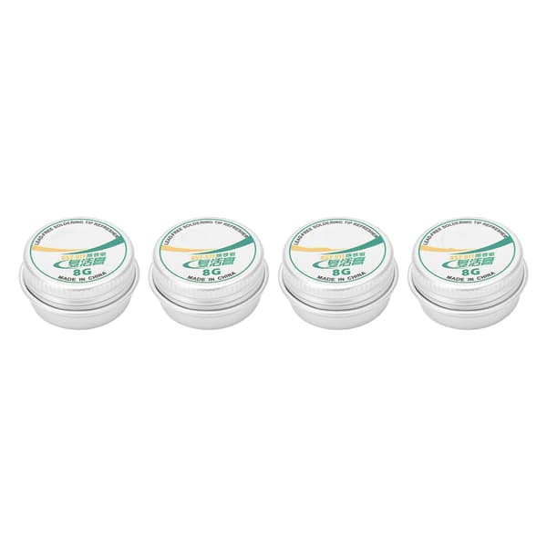 4pcs Solder Tip Refresher Clean Paste Tin Powder Resurrection Paste for Oxidized Soldering Iron Head 8g