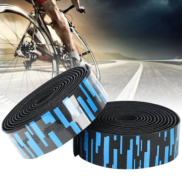 ZTTO EVA/PU Vej Cykelstyr Tape Dæmpende Svedabsorption Åndbar Cykelstyr Wrap Cykeltilbehør Blå Sort