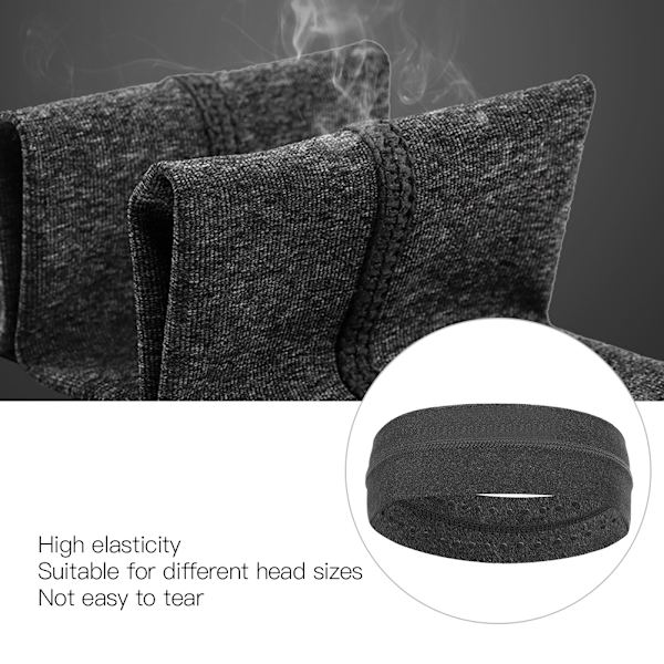 Hårbånd uten glipp for sport, absorberende svett pannebånd, yoga, sykling, fitness tilbehør (Hårbånd)