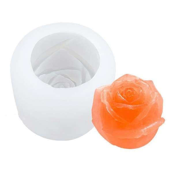 3D Valentinsdag 3D Rose Blomst Silikoneform DIY Fondant Sukkerbuddingform[LD]
