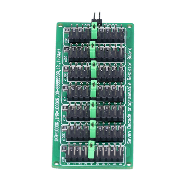 Programmable Resistor Board 1R to 9999999R 8 Sections 0.1R Low Cost Accuracy Electronic Component