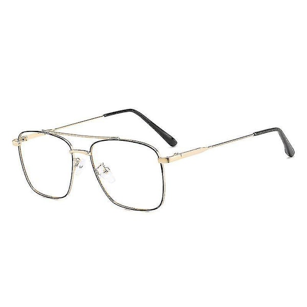 Retro Metallram Blå Ljusblockerande Glasögon Unisex Snygga Anti-Glare Glasögon