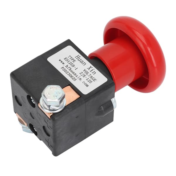Emergency Button Switch DC80V Reliable Emergency Stop Switch Replacement for Albright Electric Stacker Forklift Pallet Car 125A
