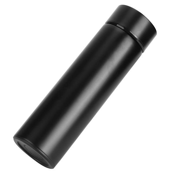 500 ml Vakuumkop Enkel Moderne Rustfrit Stål Isolering Vandflaske til Hjem/Kontor Brug Mat Sort