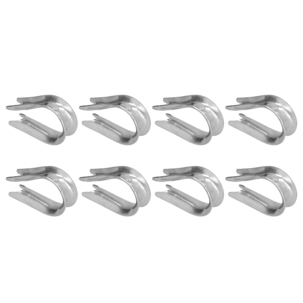 50 stk Wire Rope End Sleeves i rustfritt stål Kabelriggverktøy for skipsbyggingsindustrien (M6 (6 mm))