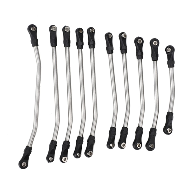 10 kpl Taivutettu RC-auton Ohjausvarsi Tarvikkeet Sopii Axial scx10 II 90046 90047 90075