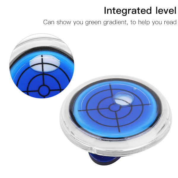 Plast Compact Golf Ball Marker Level Hat Clip Cap Clamp Tillbehör Presentmaterial Blå