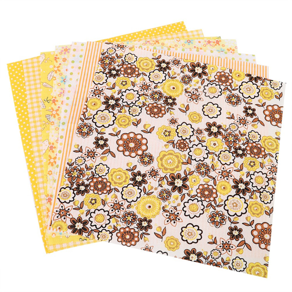 7 st/set 100% bomull Batiks sömnadsduk för DIY plånbok Kuddfodral (L)