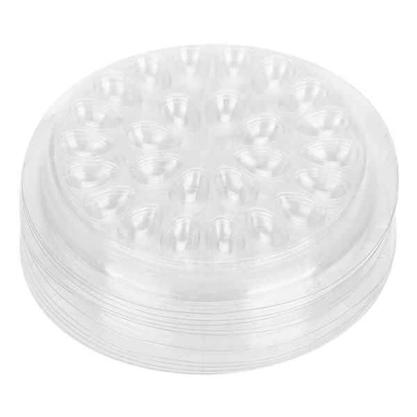 50 stk Engangs Øjenvippelimholdere Transparent Plast Øjenvippeforlængelseslim Stativ Pad