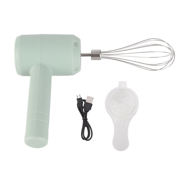 Elektrisk handmixer Automatisk USB-uppladdningsbar bärbar sladdlös handmixer för bakning av tårta Äggkräm ljuscyan