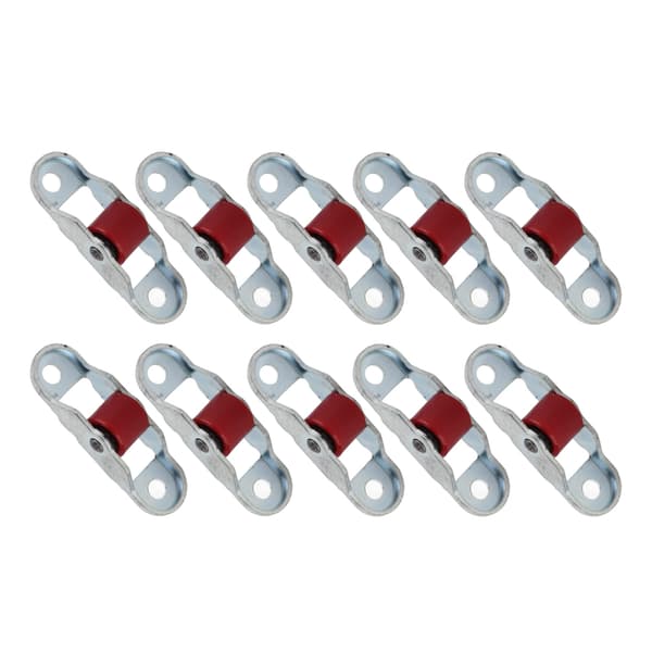 10 Pcs Sliding Door Window Pulley Mute Roller Plastic Single Wheel Hardware with Base 12mm