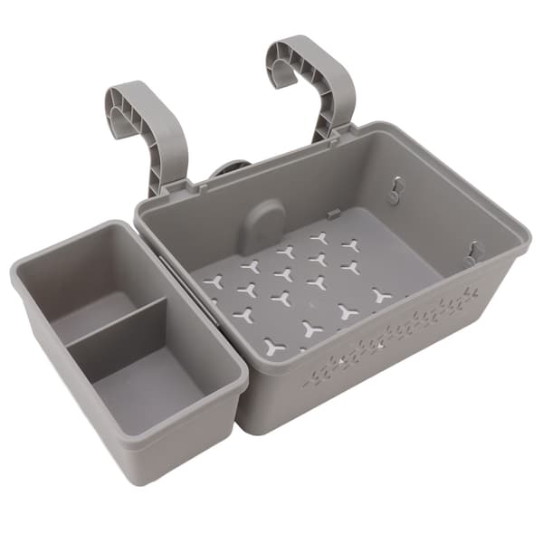 Poolside Storage Basket Swimming Pool Storage Basket with Cup Holder