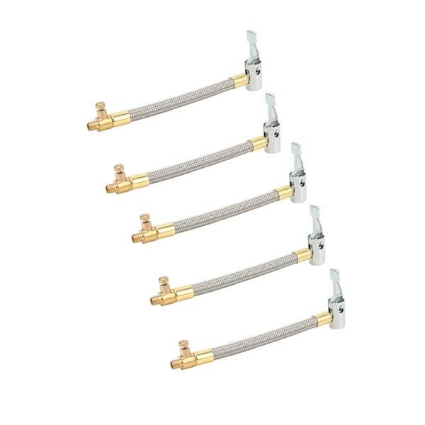 5 stk 10 cm Dekkpumpslange Rask oppblåsing Luftpumpe Forlengelsesrør Adapter for motorsykkel sykkel