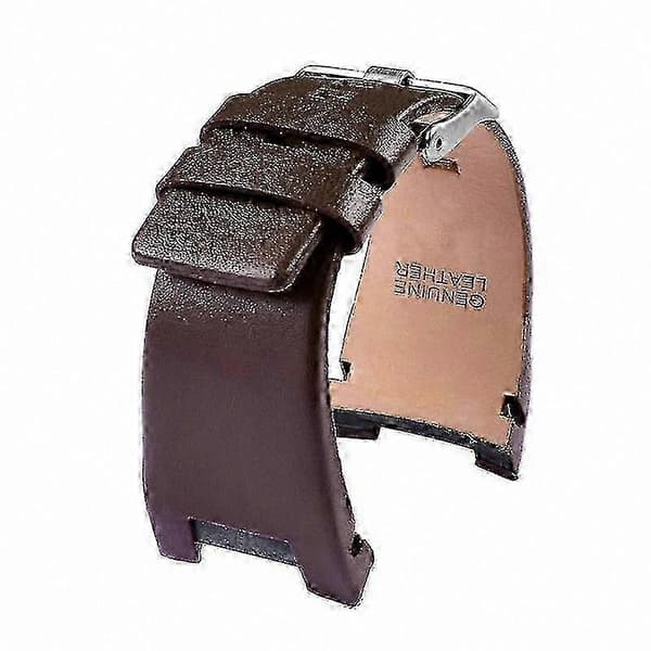 32mm læderrem til Diesel DZ1216 DZ4246 DZ4287 med hak Brown-Plain
