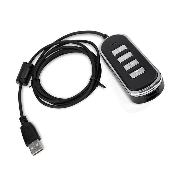 USB-headset-adapter med kontrolboks - RJ9 til USB-konverteringskabel