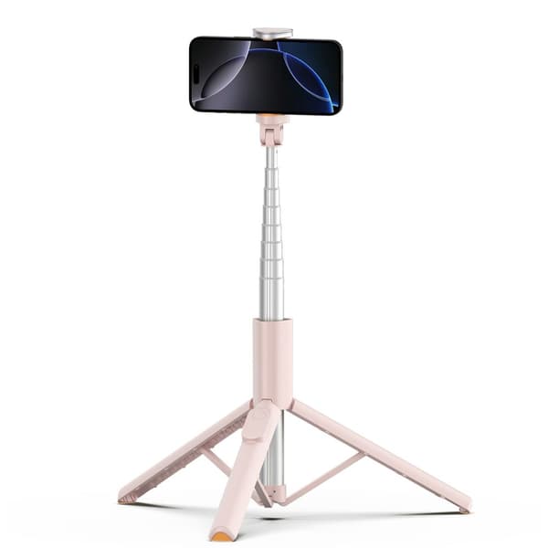 Tech-Protect 146 cm Bluetooth Selfiestick Tripod Rosa 320