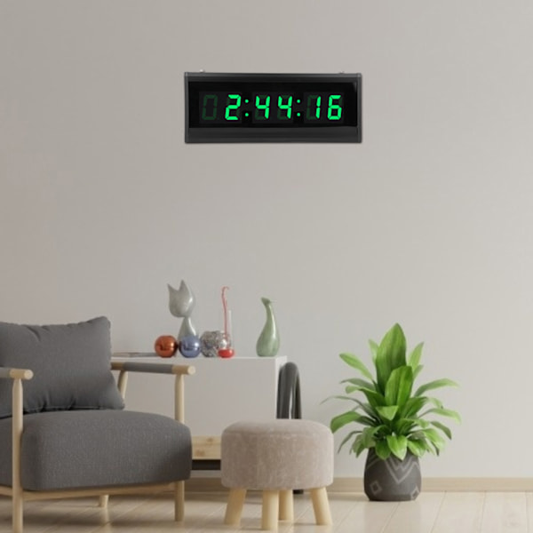 Moderne LED digital vægur med evighedskalender til hjemmet indretning i soveværelset 100-240V