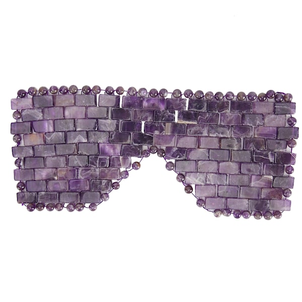 Jade Stone Eye Mask Kylning Sova Ögonmask Kallterapi Ögonbehandling MassagerAmetist