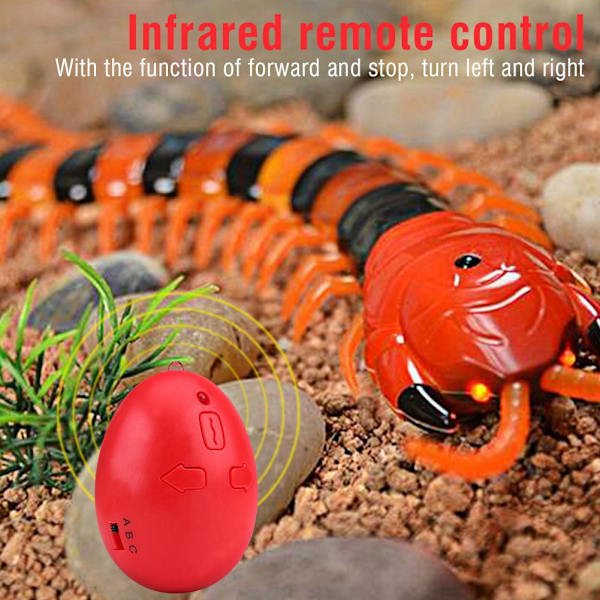 1PC Infraröd fjärrkontroll Fake Centipede Scolopendra RC Toy