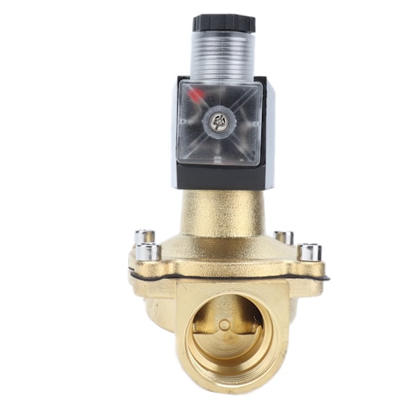 Messingmagnetventil To-vejs Glat overflade Nem installation Robust Holdbar Normalt åben magnetventil AC24V