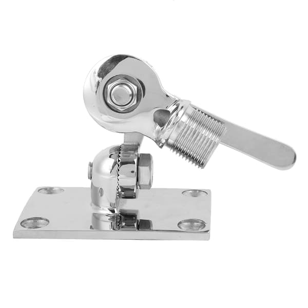 38 mm/1,50 tommer 316 rustfrit stål Marine VHF Antenne Dobbelt Aksel Justerbar Basemontering Antennebase