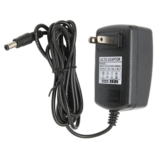 Strømforsyningslader 13V 2A Stabil Sikker Plug and Play Nettadapter for hjem, biler, hoteller, klubber 100‑240V US-kontakt