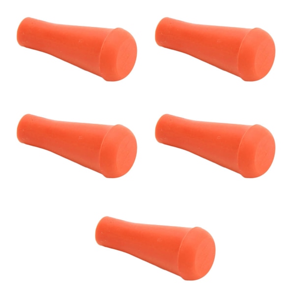 5 stk 6 mm pilspidser til bueskydning Bløde gummi pilspidser Gummi stump spidser Brede hoveder til jagt Skydningspile Træningsudstyr Orange
