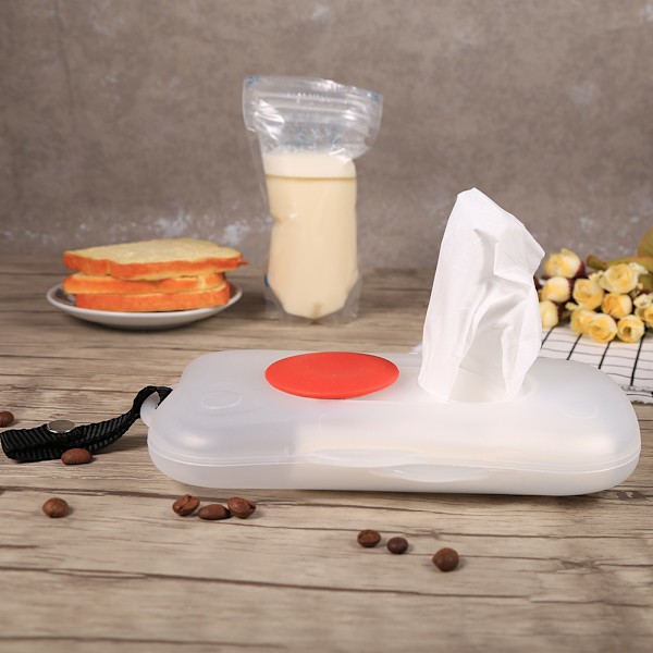 Bærbar Baby Kid Wipe Opbevaringskasse Plast Rejseserviet Holder Dispenser Organizer #1