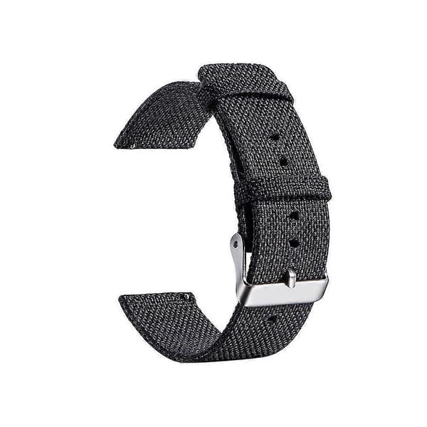 23 cm justerbar blød lærredsrem til smartur som erstatning for Fitbit Blaze Dark Red